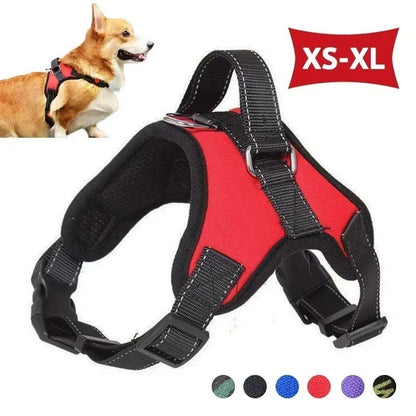 Dog Harness No-Pull Chest Strap Adjustable Outdoor S-XL Puppy Pet Vest Handle AU