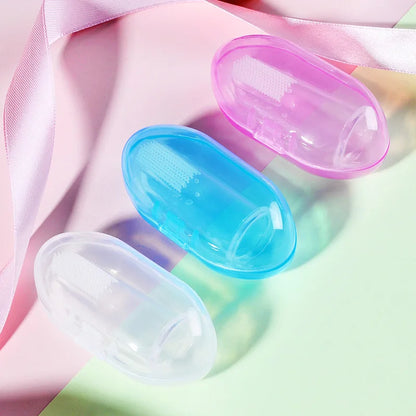 Super Soft Pet Finger Toothbrush Teddy Dog Brush Bad Breath Tartar Teeth Care Tool Dog Cat Cleaning Silicagel Pet Supplies