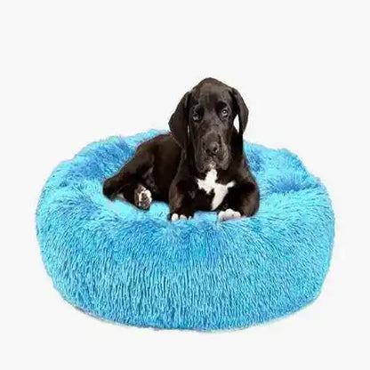 Large Washable Plush Dog Bed - Fluffy Sofa Style Pet Furniture for Medium and Small Dogs, Ideal Puppy Kennel Accessory