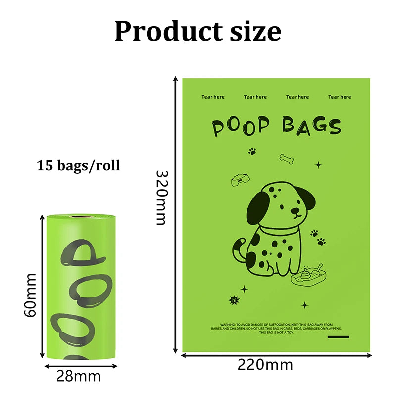 Biodegradable Dog Poop Bags Lavender Scented Pet Poop Bags with Holder Extra Thick Leakproof Dog Poop Bags with Dispenser